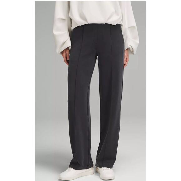 Lululemon Pants - Lululemon Womens Size Medium Black Straight-Leg Mid-Rise Pant Luxtreme NEW